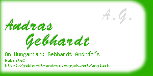 andras gebhardt business card